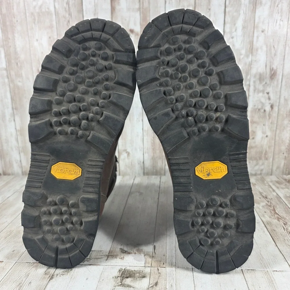 Cabelas Mens Brown Leather Gore-Tex Vibram‎ Hiking Boots 80047371 Size 10 M